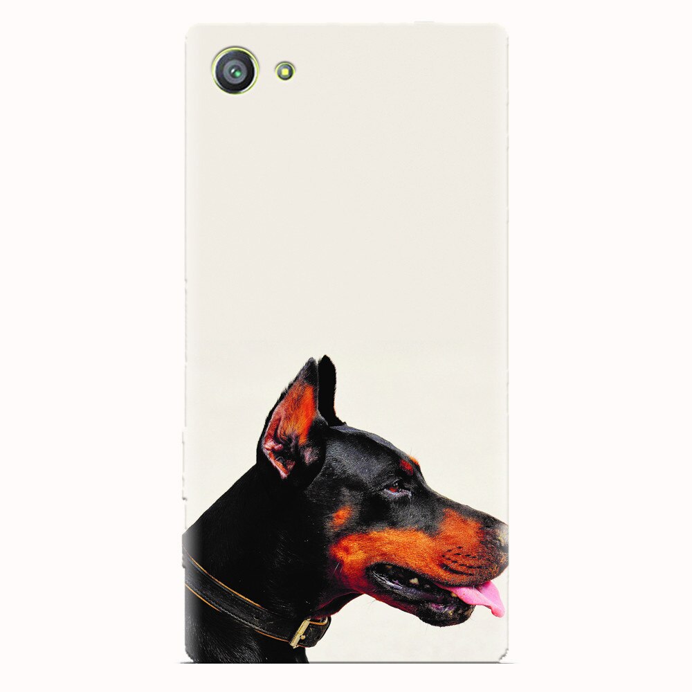 Husa silicon pentru Sony Xperia Z5 Compact, Doberman