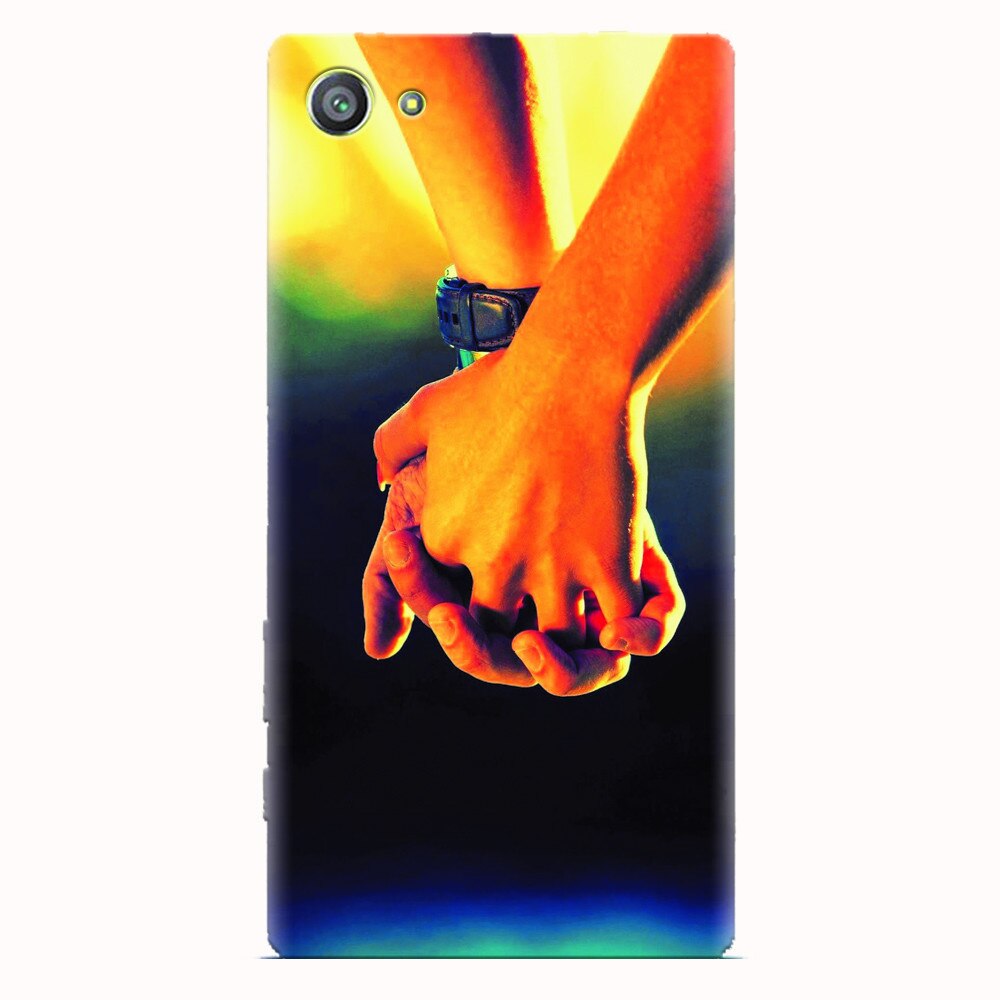 Husa silicon pentru Sony Xperia Z5 Compact, Couple Holding Hands