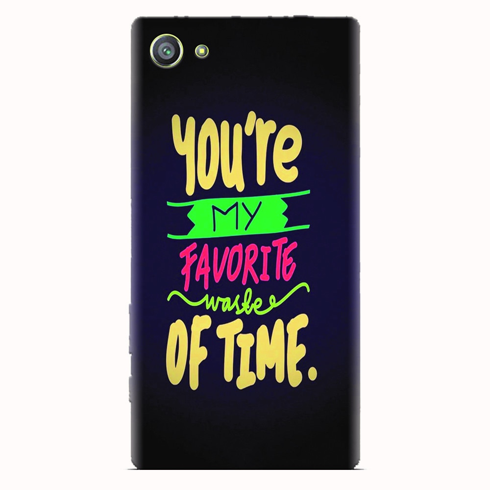 Husa silicon pentru Sony Xperia Z5 Compact, My Favorite Waste Of Time