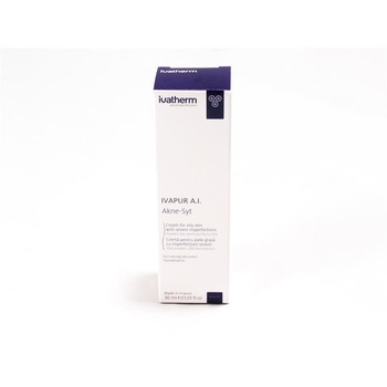 Ivatherm Crema pentru piele grasa cu imperfectiuni severe Ivapur A.I. 30 ml Ivatherm Crema pentru piele grasa cu imperfectiuni severe Ivapur A.I. 30 ml