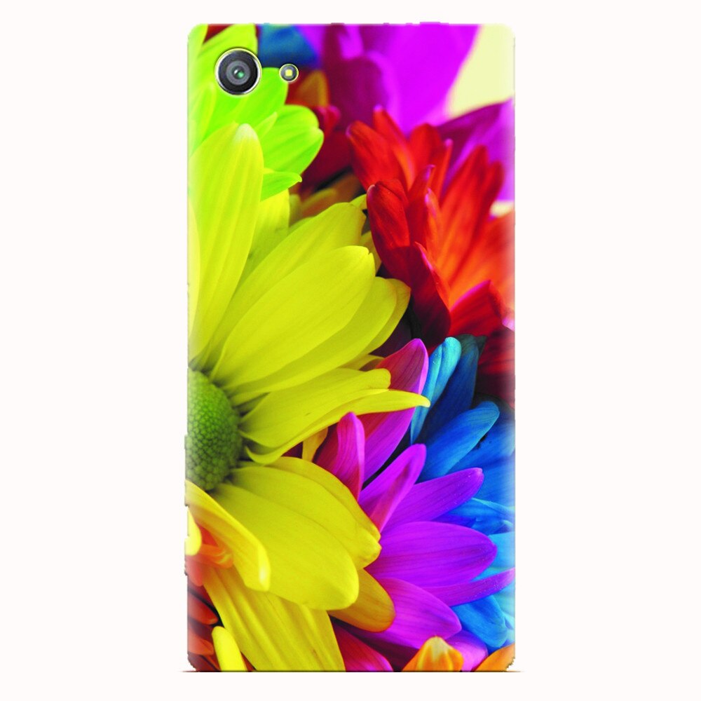 Husa silicon pentru Sony Xperia Z5 Compact, Flower