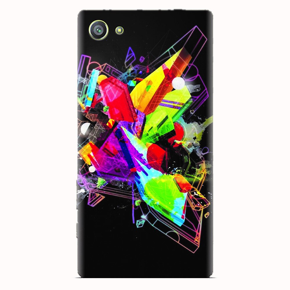 Husa silicon pentru Sony Xperia Z5 Compact, Abstract Shape