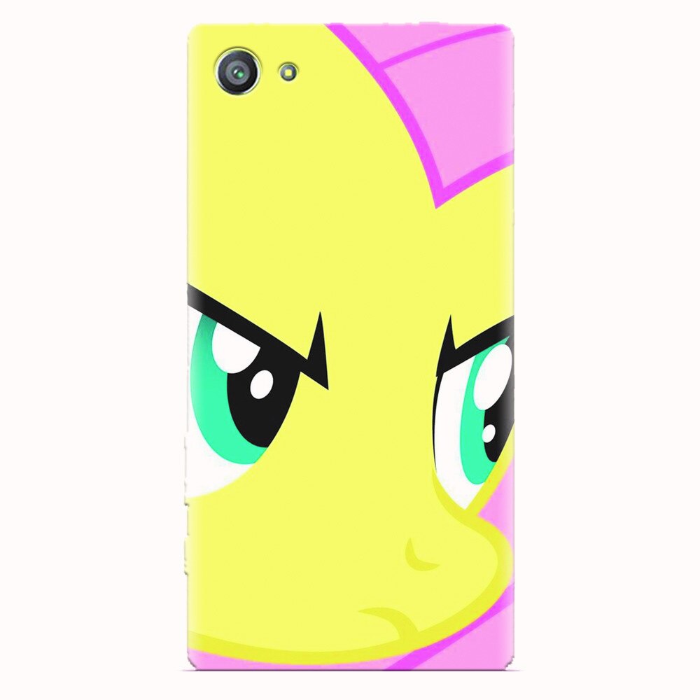 Husa silicon pentru Sony Xperia Z5 Compact, Close Up Fluttershy My Little Pony Friendship Is Magic