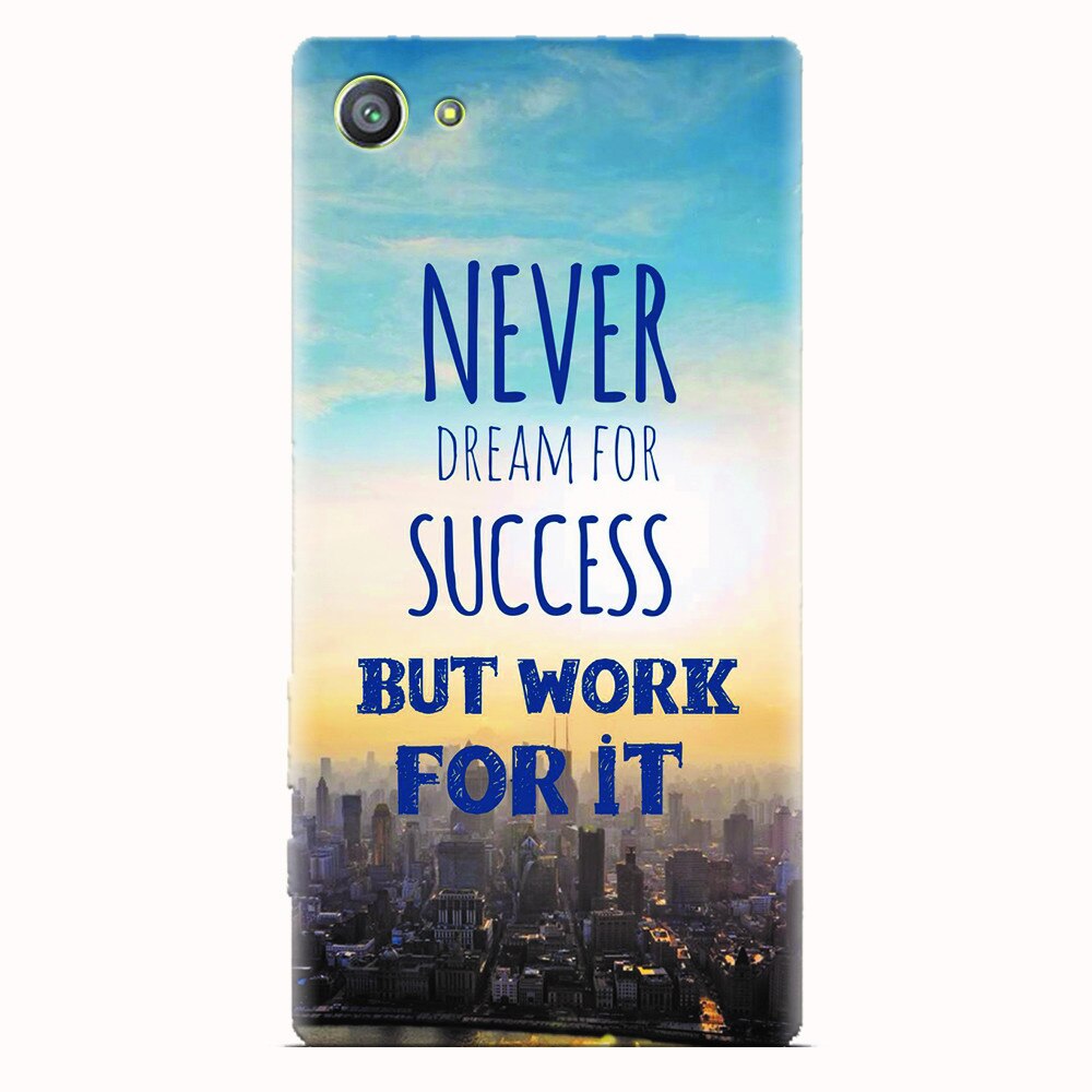 Husa silicon pentru Sony Xperia Z5 Compact, Never Dream