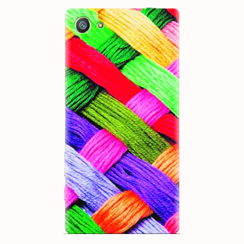 Husa silicon pentru Sony Xperia Z5 Compact, Colorful Woolen Art