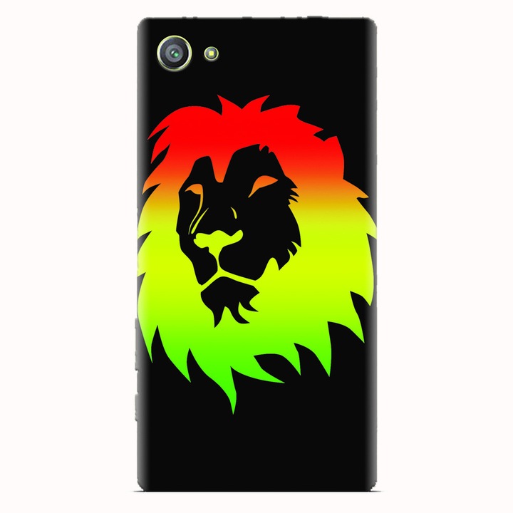 Силиконов кейс за Sony Xperia Z5 Compact, Rasta Color Lion