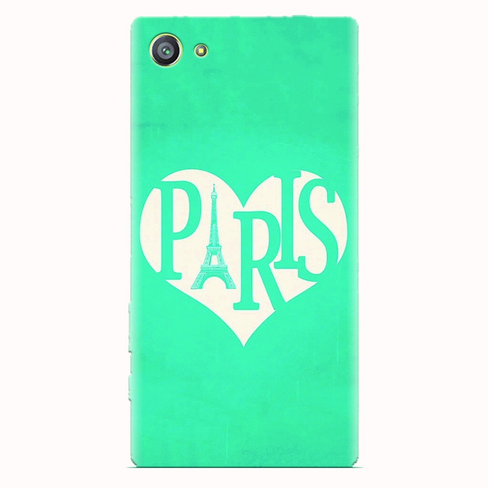 Husa silicon pentru Sony Xperia Z5 Compact, I Love Paris