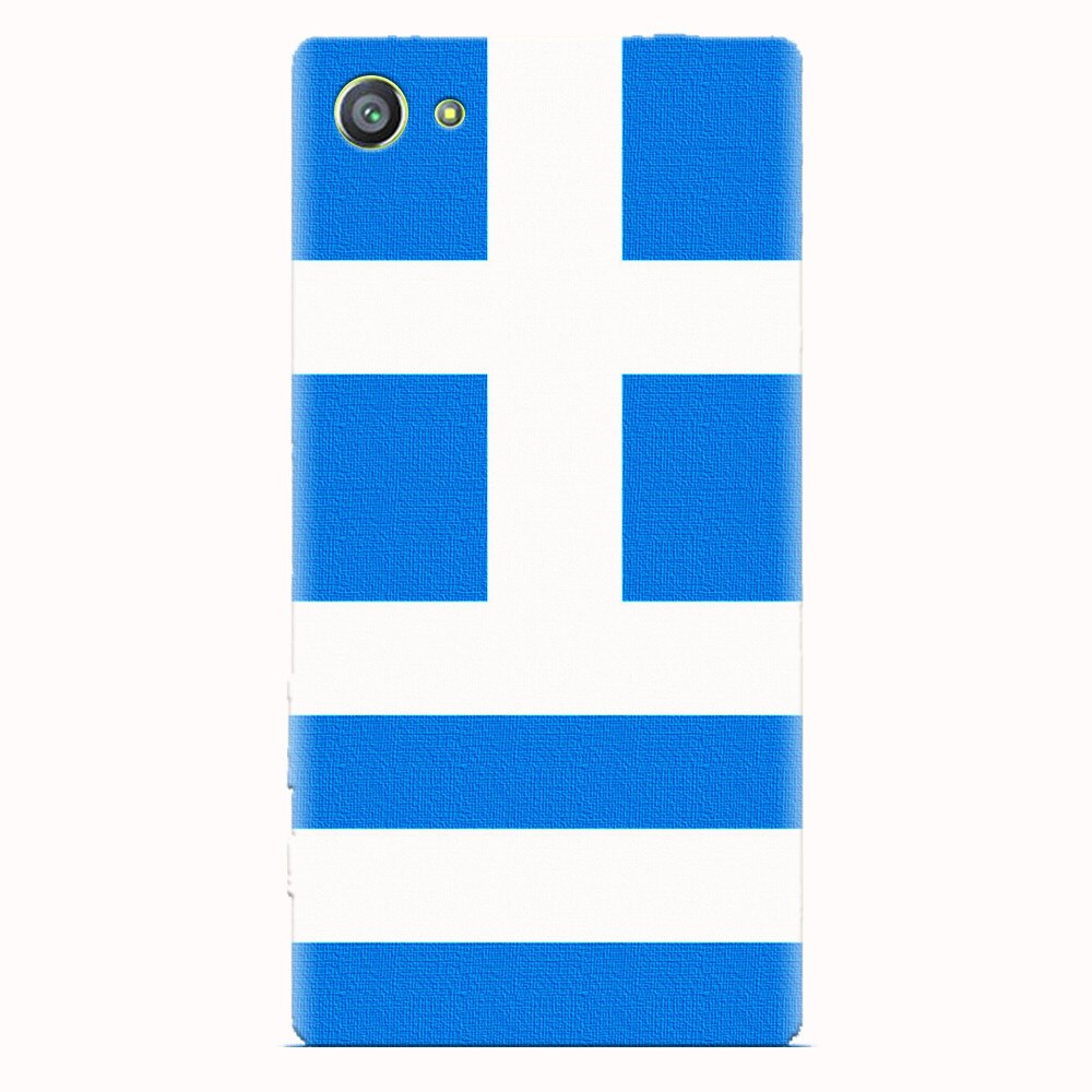Husa silicon pentru Sony Xperia Z5 Compact, Greece Flag