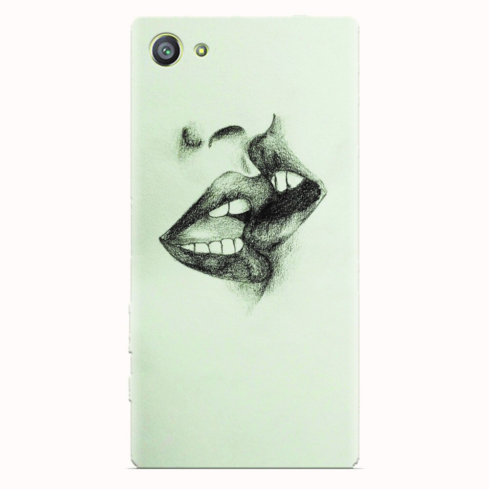 Husa silicon pentru Sony Xperia Z5 Compact, Kiss