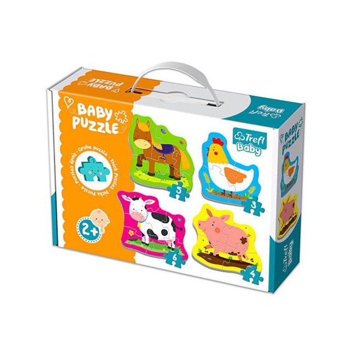 Kisállatok a farmon bébi puzzle szett - Trefl