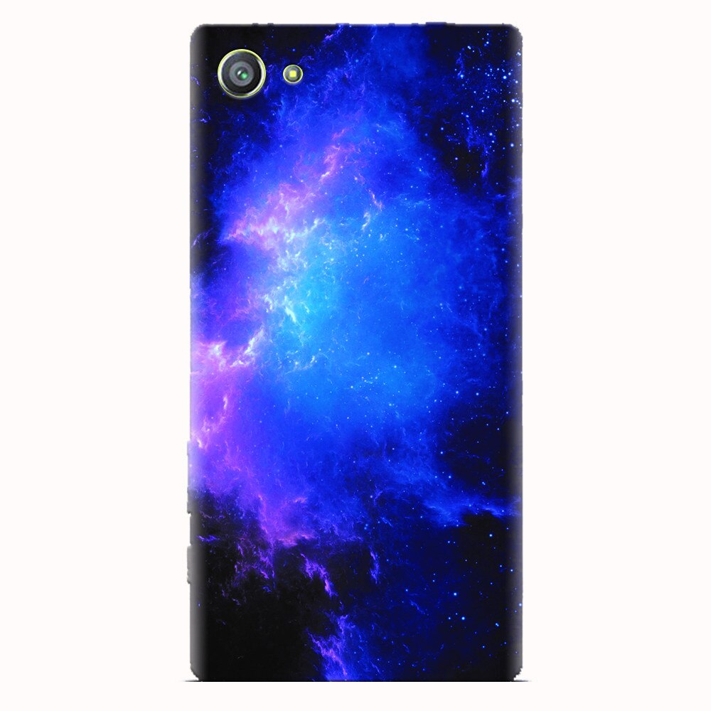 Husa silicon pentru Sony Xperia Z5 Compact, Purple Space Nebula