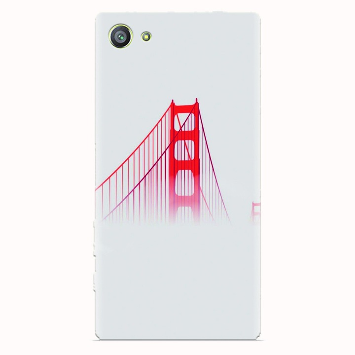 Силиконов калъф за Sony Xperia Z5 Compact, Red Bridge In Clouds