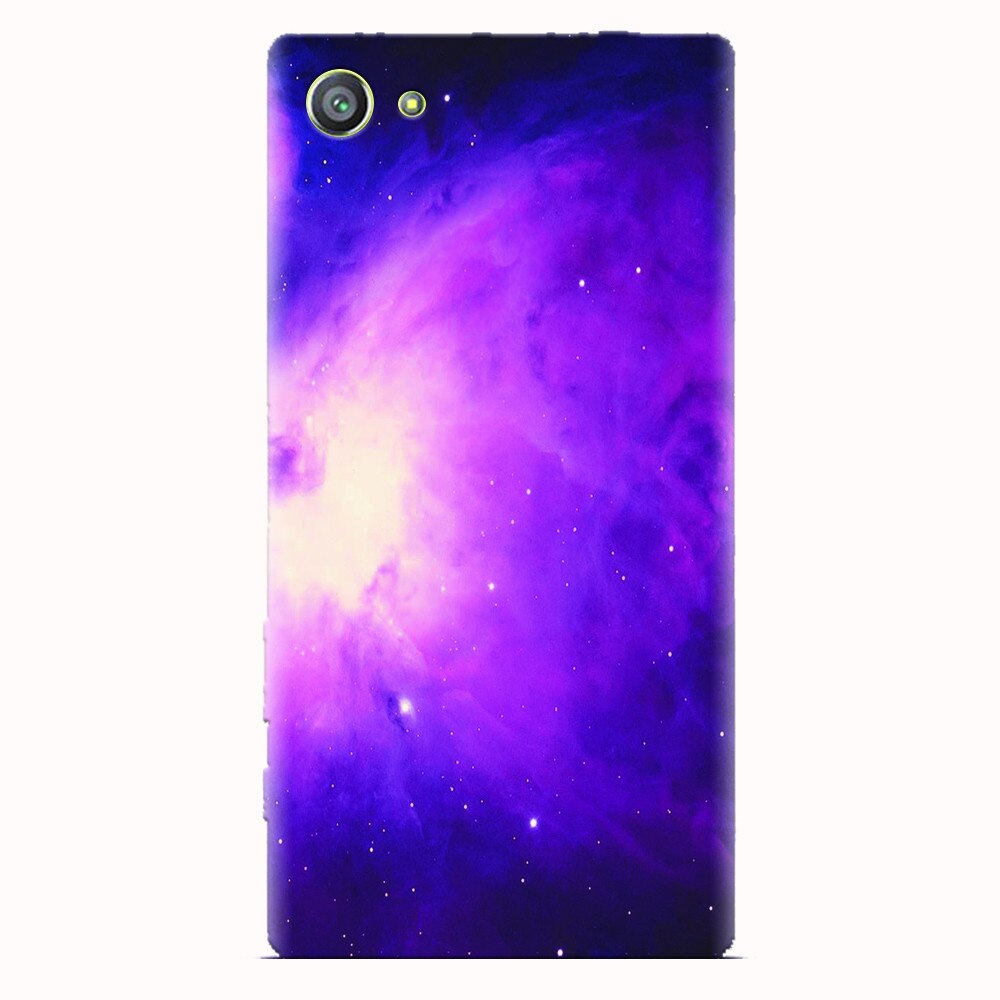 Husa silicon pentru Sony Xperia Z5 Compact, Purple Supernova Nebula Explosion
