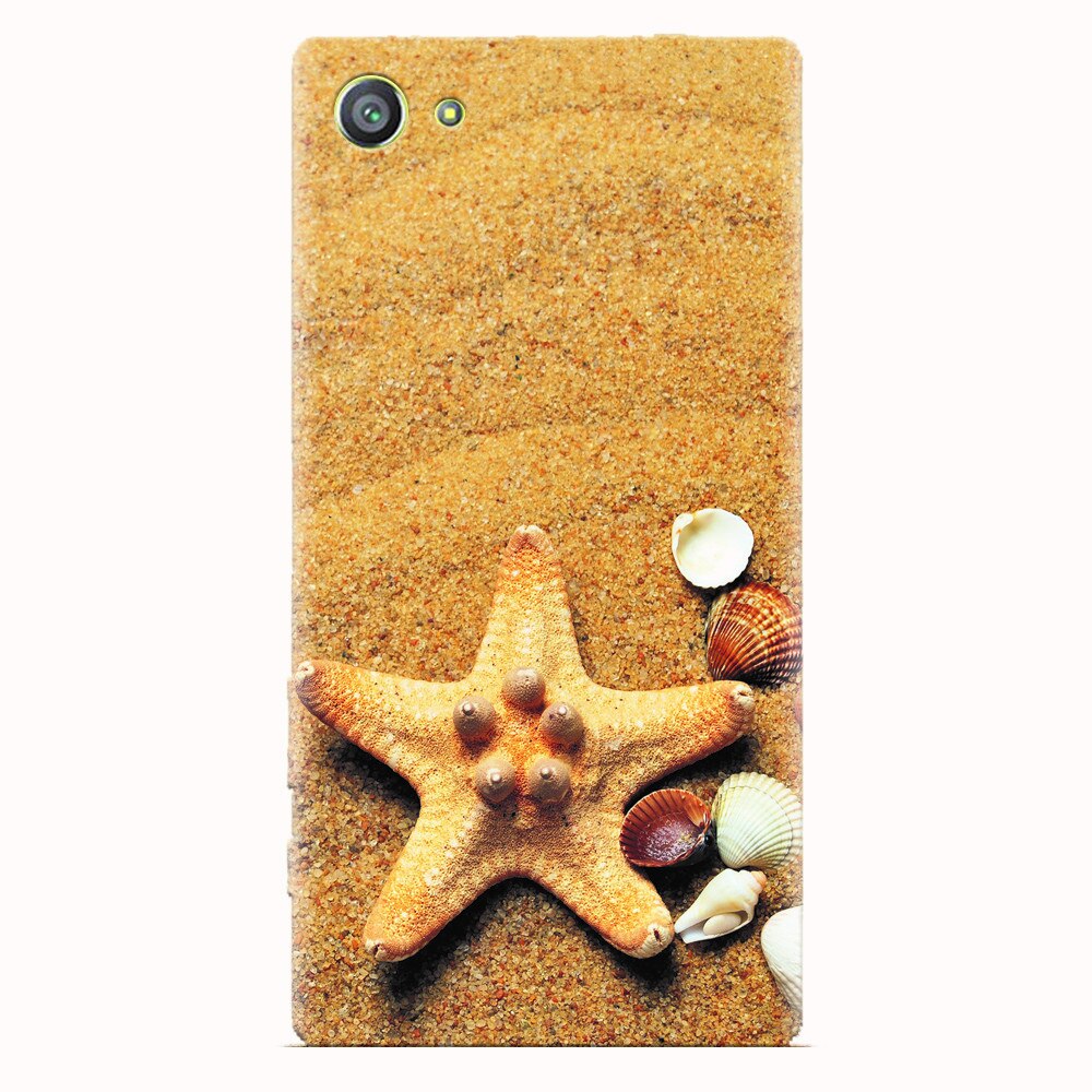 Husa silicon pentru Sony Xperia Z5 Compact, Sea Shells