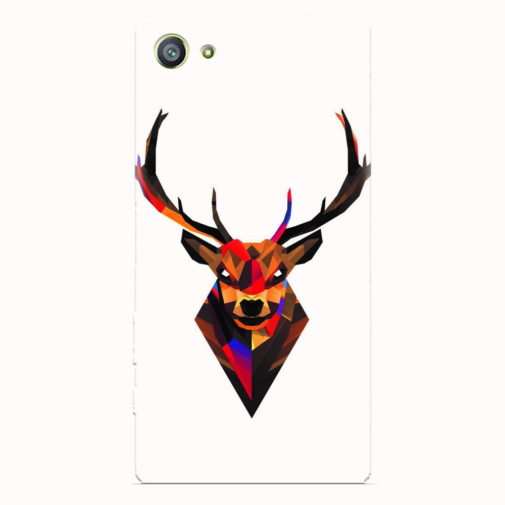 Husa silicon pentru Sony Xperia Z5 Compact, Geometric Tibetan Antelope