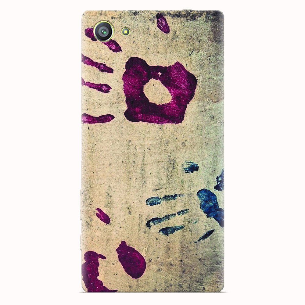 Husa silicon pentru Sony Xperia Z5 Compact, Handprints