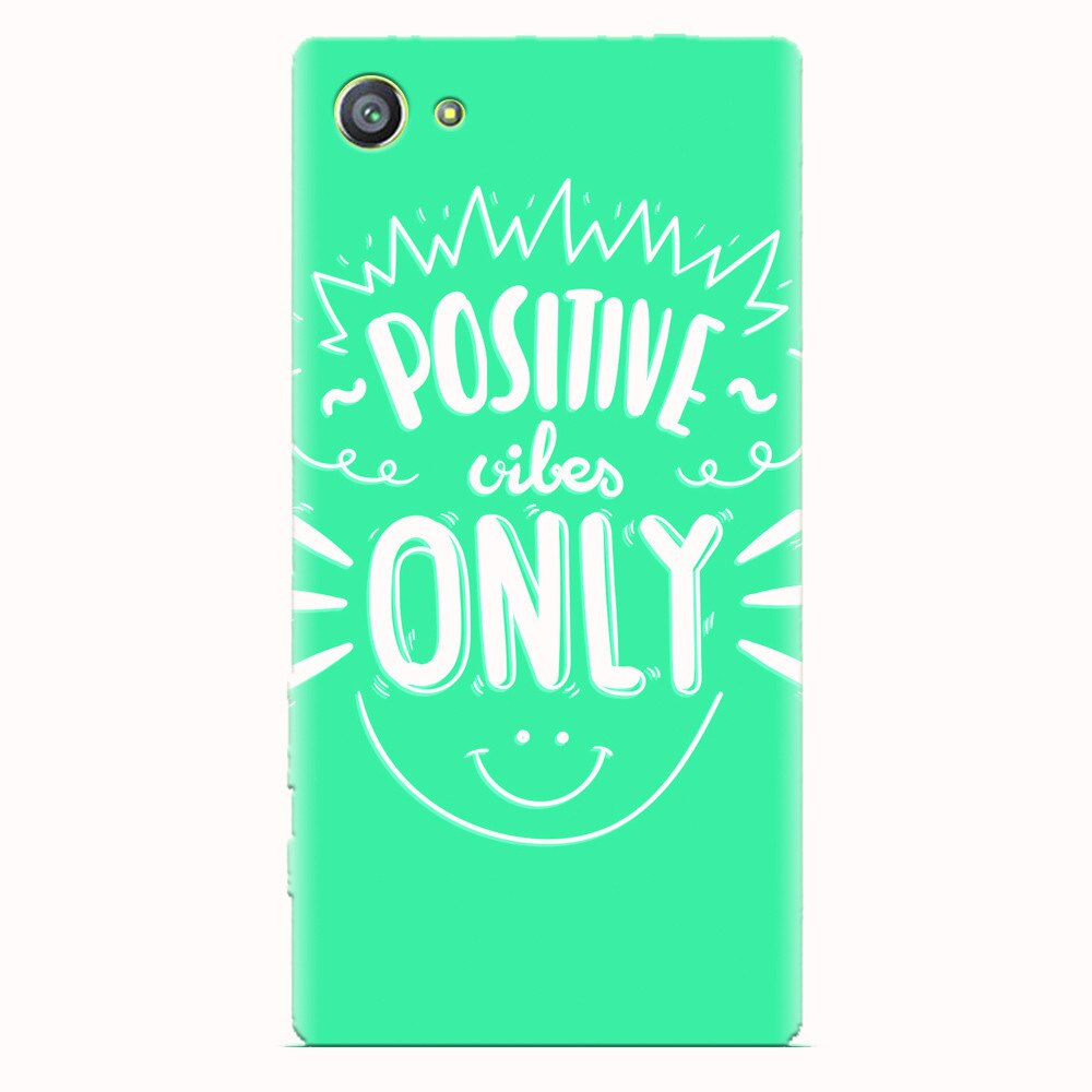Husa silicon pentru Sony Xperia Z5 Compact, Positive Vibes