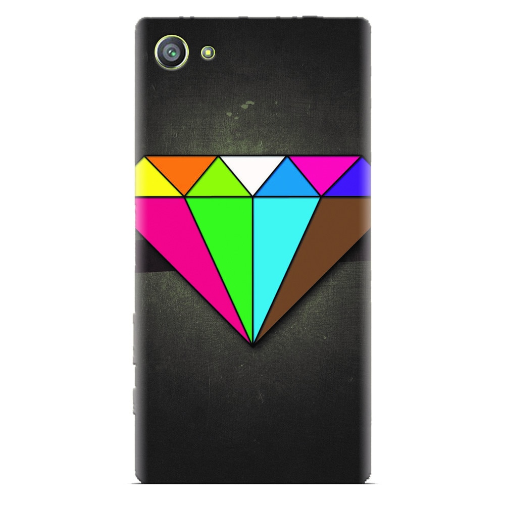 Husa silicon pentru Sony Xperia Z1 Mini, Colorful Diamond
