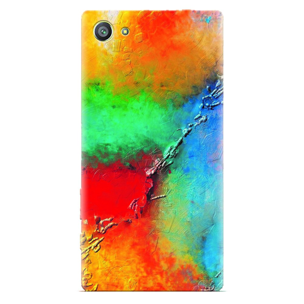 Husa silicon pentru Sony Xperia Z2 Mini, Colorful Wall Paint Texture