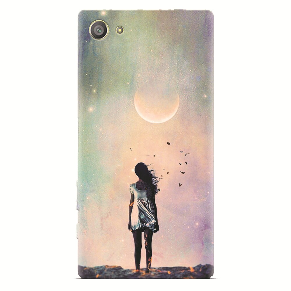Husa silicon pentru Sony Xperia Z2 Mini, Alone Woman Cgi Hd K