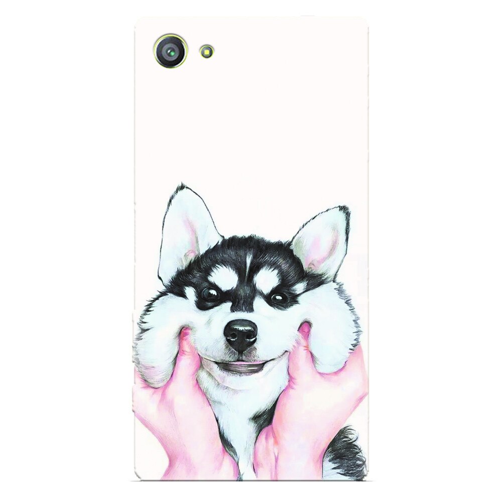 Husa silicon pentru Sony Xperia Z1 Mini, Cute Dog.