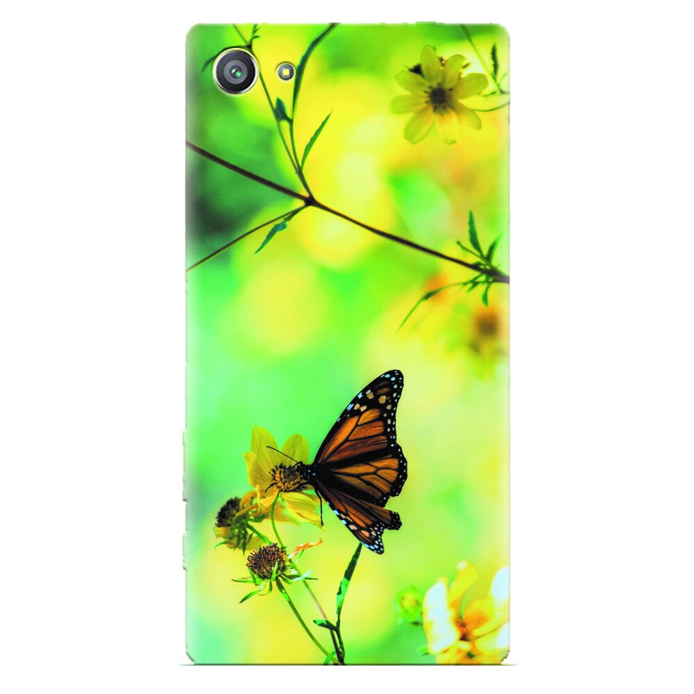Husa silicon pentru Sony Xperia Z1 Mini, Butterfly