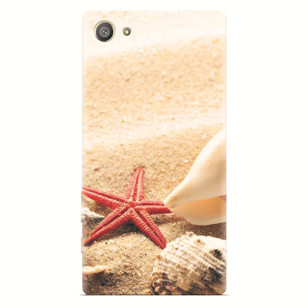 Husa silicon pentru Sony Xperia Z2 Mini, Beach Shells And Starfish