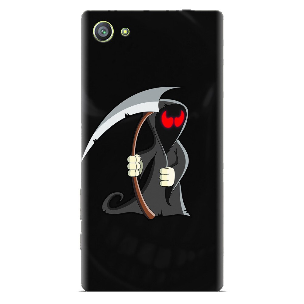 Husa silicon pentru Sony Xperia Z1 Mini, Grim Reaper