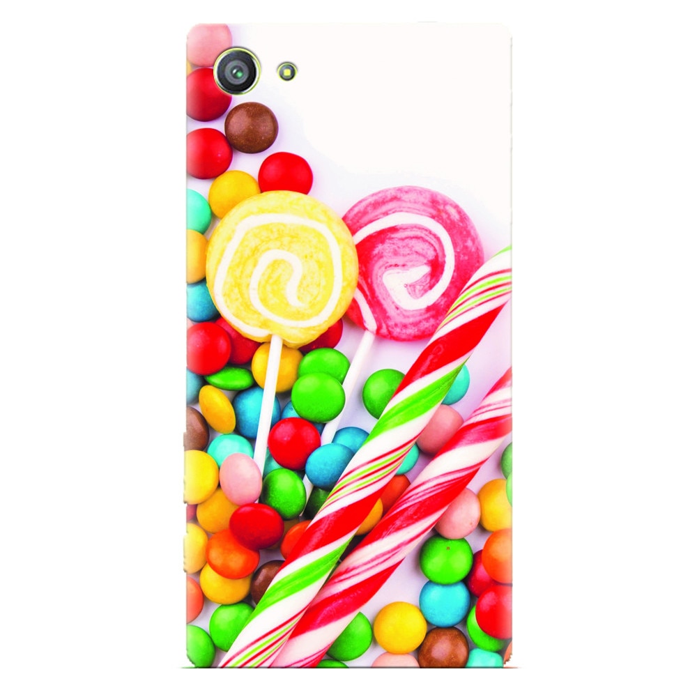 Husa silicon pentru Sony Xperia Z1 Mini, Sweet Colorful Candy