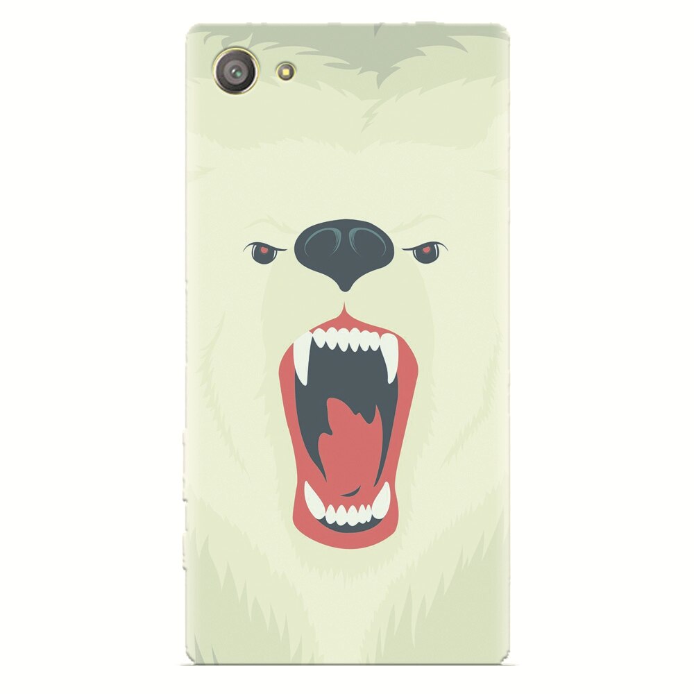 Husa silicon pentru Sony Xperia Z2 Mini, Fierce Polar Bear Winter