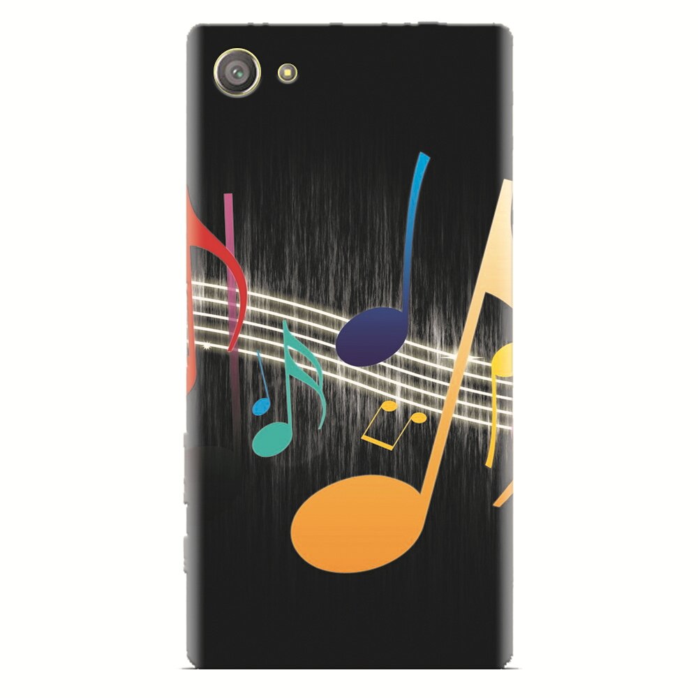 Husa silicon pentru Sony Xperia Z2 Mini, Colorful Music