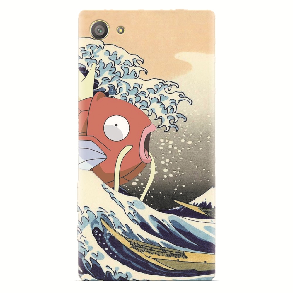 Husa silicon pentru Sony Xperia Z2 Mini, Great Wave Fish