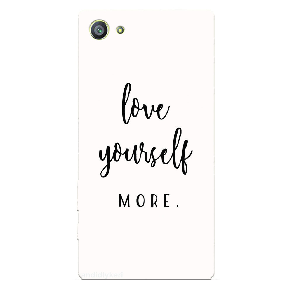 Husa silicon pentru Sony Xperia Z1 Mini, Love Yourself More