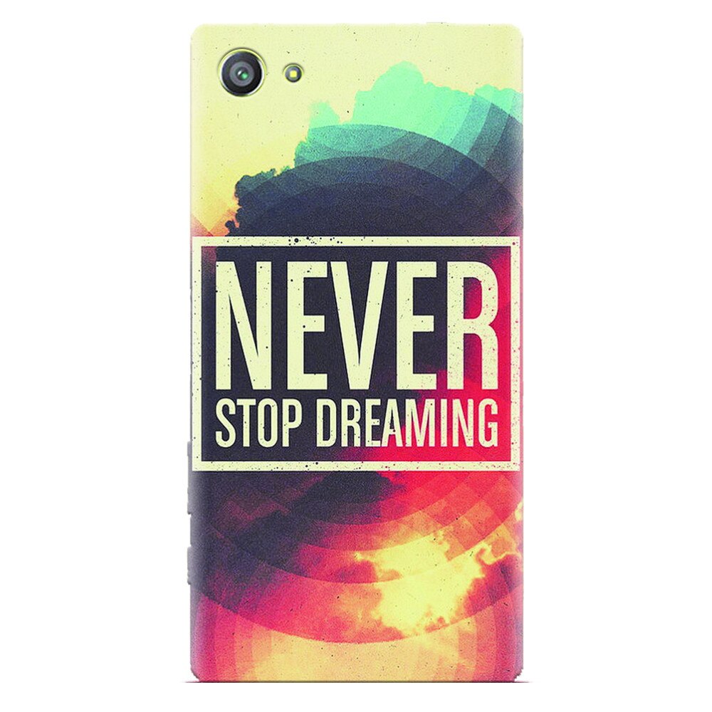 Husa silicon pentru Sony Xperia Z1 Mini, Never Stop Dreaming