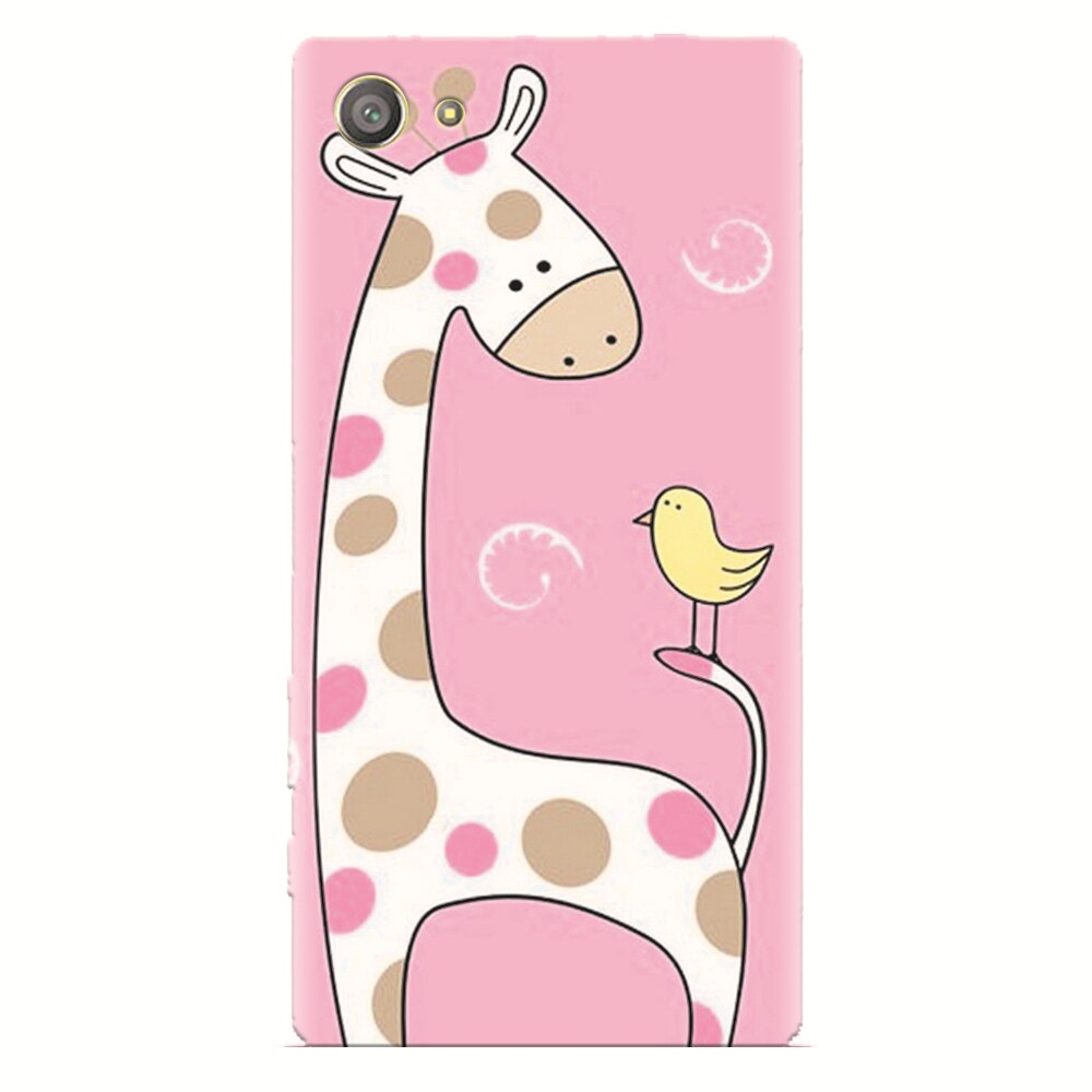 Husa silicon pentru Sony Xperia Z2 Mini, Cute Giraffe