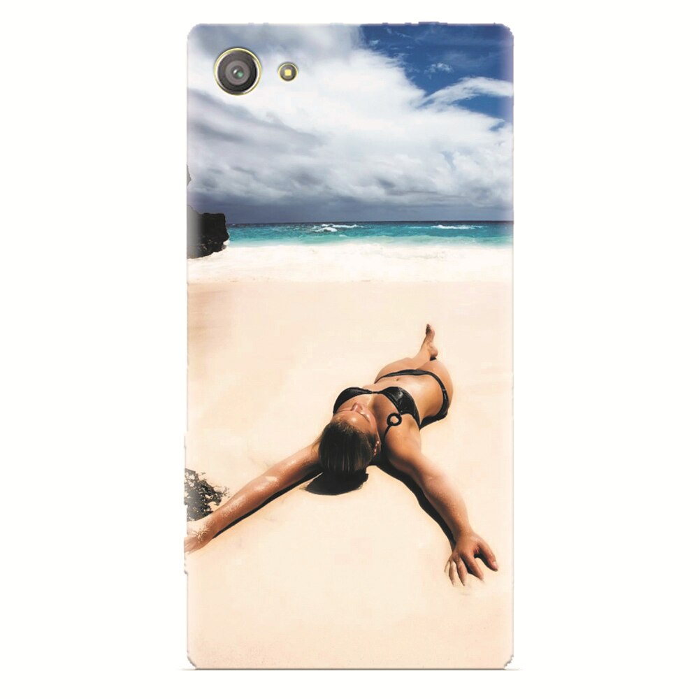 Husa silicon pentru Sony Xperia Z2 Mini, Beach Lounging