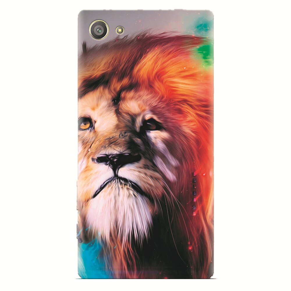 Husa silicon pentru Sony Xperia Z2 Mini, Awesome Art Of Lion