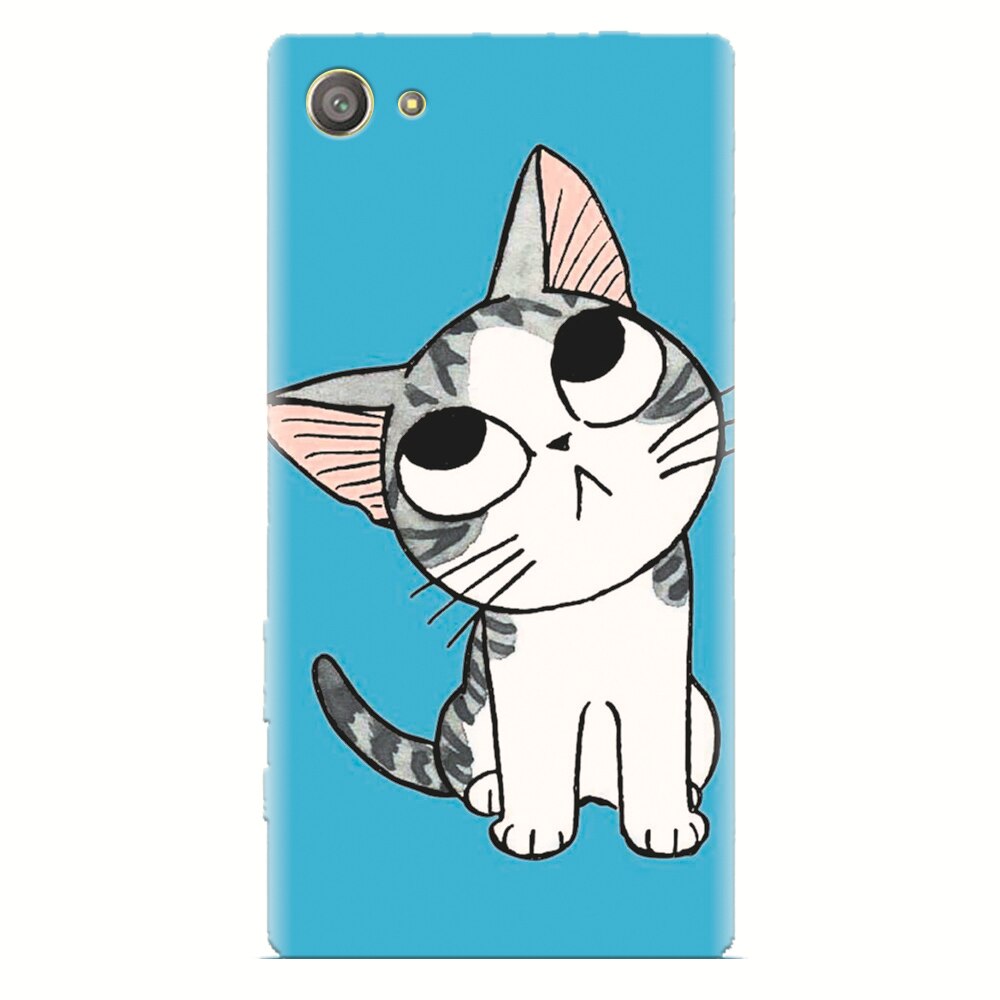 Husa silicon pentru Sony Xperia Z2 Mini, Cat Lovely Cartoon