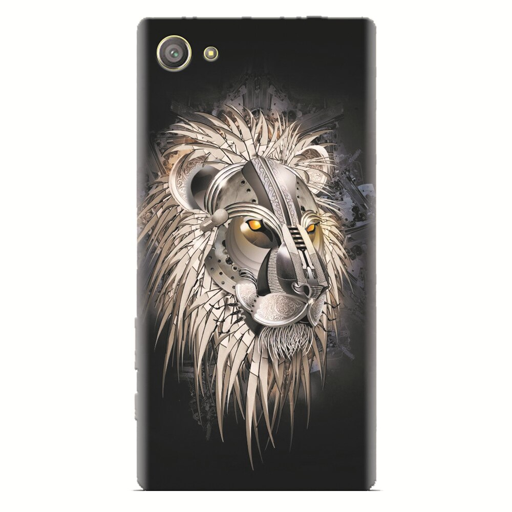 Husa silicon pentru Sony Xperia Z2 Mini, Abstract Lion 001