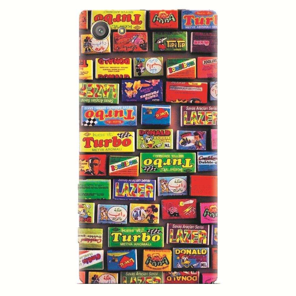 Husa silicon pentru Sony Xperia Z2 Mini, Chewing Gum Turbo