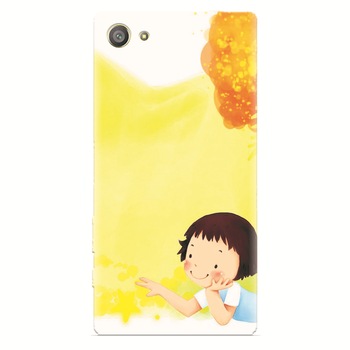 Husa silicon pentru Sony Xperia Z2 Mini, Child Autumn Paint Hd Husa silicon pentru Sony Xperia Z2 Mini, Child Autumn Paint Hd