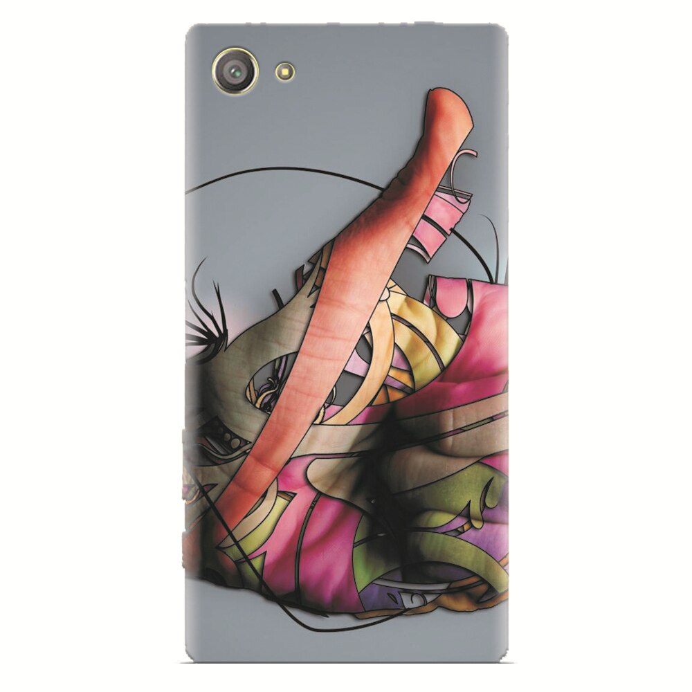 Husa silicon pentru Sony Xperia Z2 Mini, Abstract Minimalistic Hands