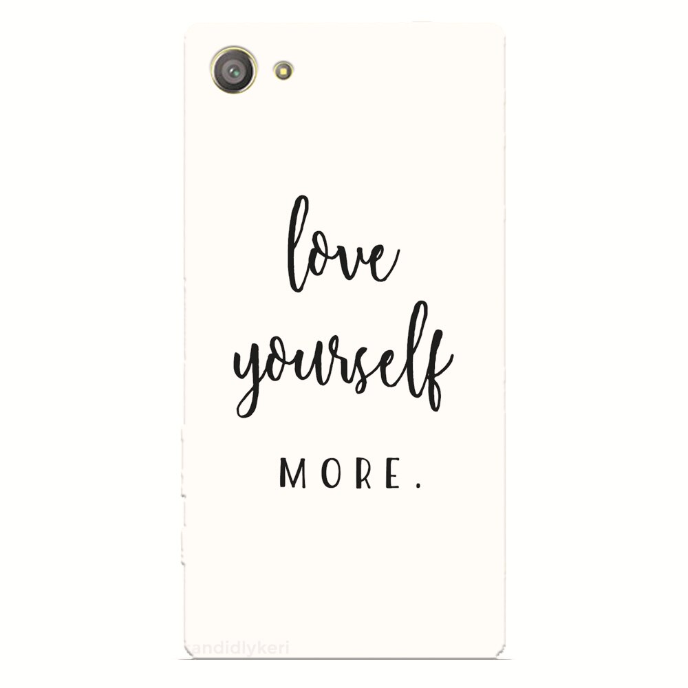 Husa silicon pentru Sony Xperia Z2 Mini, Love Yourself More