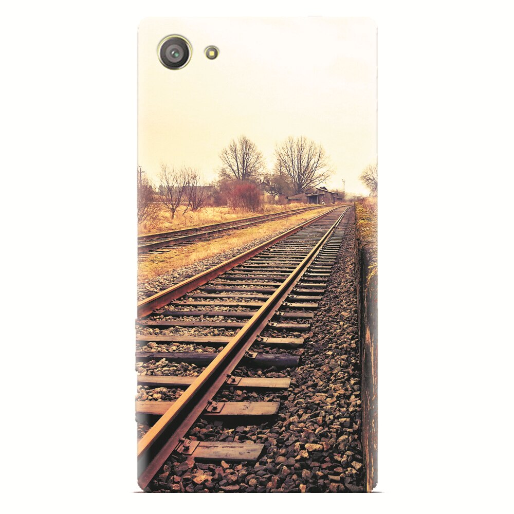 Husa silicon pentru Sony Xperia Z2 Mini, Railroad