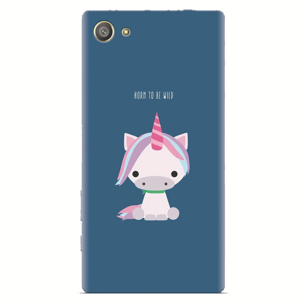 Husa silicon pentru Sony Xperia Z2 Mini, Horn To Be Wild Cute Unicorn