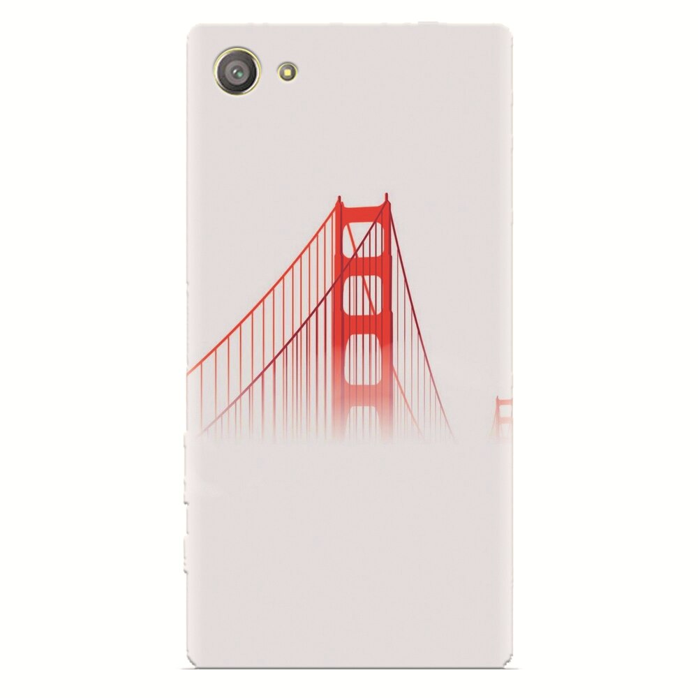 Husa silicon pentru Sony Xperia Z2 Mini, Red Bridge In Clouds