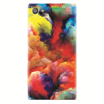 Husa silicon pentru Sony Xperia Z2 Mini, Oil Painting Colorful Strokes Husa silicon pentru Sony Xperia Z2 Mini, Oil Painting Colorful Strokes