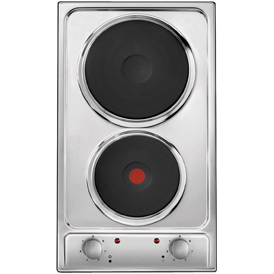 Plita incorporabila Candy CDE32/1X, Electric, 2 zone de gatit, 29 cm, Inox