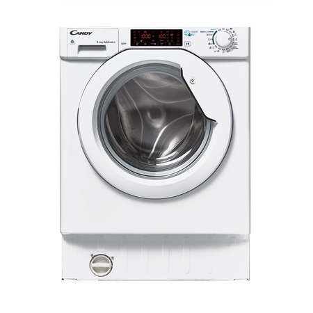 Masina de spalat rufe cu uscator incorporabila Candy CBWDS 8514TH, 1400 rpm, Spalare 8kg/Uscare 5kg, Touch control, Clasa A, Alb