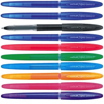 Set 10 Pixuri Uni-ball Signo Gelstick 0.7 multicolor Set 10 Pixuri Uni-ball Signo Gelstick 0.7 multicolor